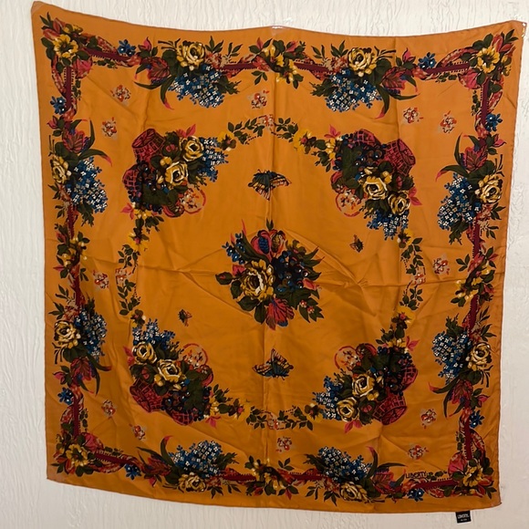 Liberty of London Accessories - Liberty of London "Flower Baskets and Butterflies"Multi-Pattern Silk Scarf